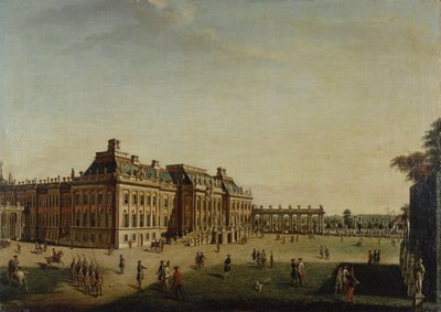 Die Gartenfront des Stadtschlosses, 1773 von Johann Friedrich Meyer